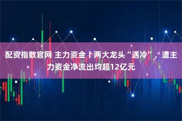 配资指数官网 主力资金丨两大龙头“遇冷”，遭主力资金净流出均超12亿元